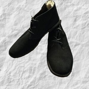 Emu Australia Winston Desert Boots Black Mens 12 Suede‎